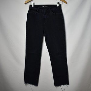 Levi's Jeans 512 Skinny Leg High Rise Raw Hem Dark